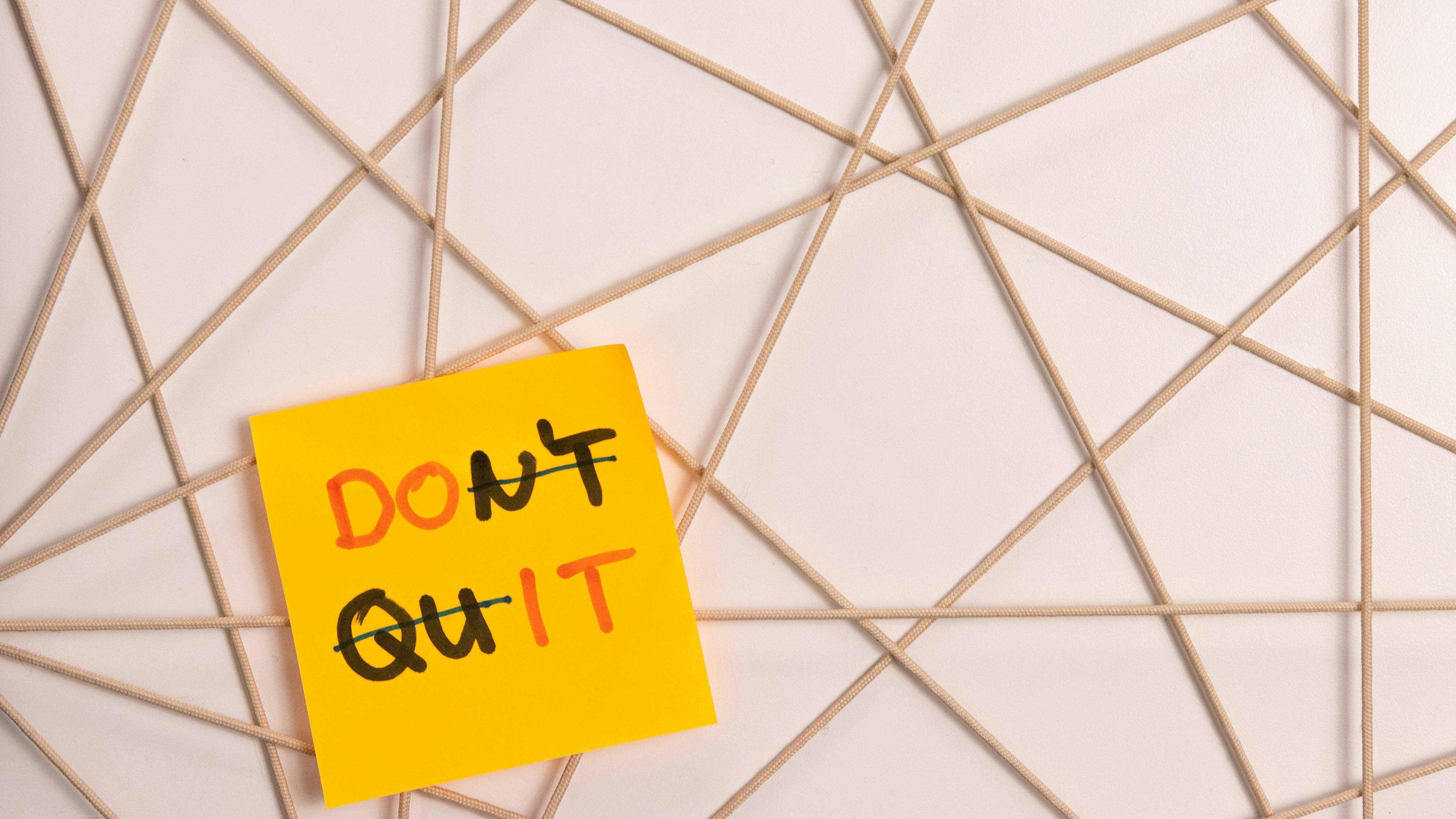 Knowing when to quit, when to try again